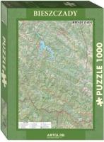 Puzzle 1000 - Bieszczady mapa turystyczna. Wydawca: Artglob. SmakLiter.pl Opakowanie Puzzle 1000 - Bieszczady mapa turystyczna