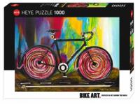 Puzzle 1000 Bike art, Kolarzówka. Wydawca: Heye. SmakLiter.pl Opakowanie Puzzle 1000 Bike art, Kolarzówka