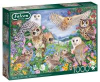 Puzzle 1000 Falcon Sowy G3. Wydawca: Jumbo. SmakLiter.pl Opakowanie Puzzle 1000 Falcon Sowy G3