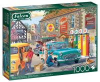 Puzzle 1000 Falcon Stacja benzynowa G3. Wydawca: Jumbo. SmakLiter.pl Opakowanie Puzzle 1000 Falcon Stacja benzynowa G3
