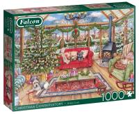 Puzzle 1000 Falcon Świąteczna oranżeria G3. Wydawca: Jumbo. SmakLiter.pl Opakowanie Puzzle 1000 Falcon Świąteczna oranżeria G3