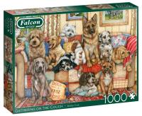 Puzzle 1000 Falcon Zbiórka na kanapie G3. Wydawca: Jumbo. SmakLiter.pl Opakowanie Puzzle 1000 Falcon Zbiórka na kanapie G3