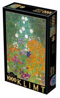 Opakowanie Puzzle 1000 Klimt, Kwiaty w ogrodzie