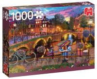 Puzzle 1000 PC Kanał w Amsterdamie G3. Wydawca: Jumbo. SmakLiter.pl Opakowanie Puzzle 1000 PC Kanał w Amsterdamie G3