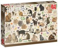 Puzzle 1000 PC Westering Koty G3. Wydawca: Jumbo. SmakLiter.pl Opakowanie Puzzle 1000 PC Westering Koty G3