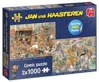 Puzzle 2x1000 Haasteren Wycieczka do muzeum G3. Wydawca: Jumbo. SmakLiter.pl Opakowanie Puzzle 2x1000 Haasteren Wycieczka do muzeum G3