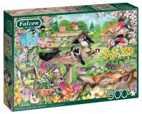 Puzzle 500 Falcon Karmnik dla ptaków wiosną G3. Wydawca: Jumbo. SmakLiter.pl Opakowanie Puzzle 500 Falcon Karmnik dla ptaków wiosną G3