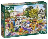 Puzzle 500 Falcon Lokalny kiermasz G3. Wydawca: Jumbo. SmakLiter.pl Opakowanie Puzzle 500 Falcon Lokalny kiermasz G3