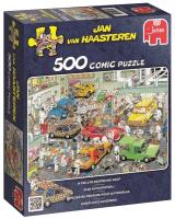 Puzzle 500 Haasteren Malowanie samochodów G3. Wydawca: Jumbo. SmakLiter.pl Opakowanie Puzzle 500 Haasteren Malowanie samochodów G3