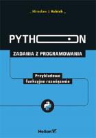 Okładka książki Python. Zadania z programowania