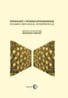 Równość i równouprawnienie. Autor: Opracowanie zbiorowe. SmakLiter.pl Okładka książki Równość i równouprawnienie