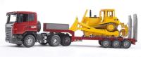 Opakowanie Scania R z naczepą i buldożerem