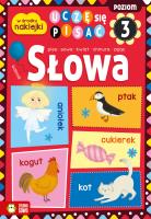 Słowa. Uczę się pisać. Autor: Magda Malicka. SmakLiter.pl Okładka książki Słowa. Uczę się pisać