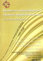 Okładka książki Społeczne uwarunkowania edukacji międzykulturowej