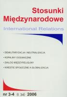 Opakowanie Stosunki Międzynarodowe 2/56/2020