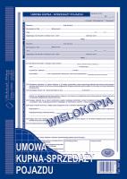 Opakowanie Umowa kupna-sprzedaży pojazduwielokopia A4