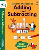 Opakowanie Usborne Workbooks Adding and Substracting