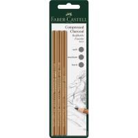 Węgiel w kredce Faber-Castell Pitt zestaw 3 sztuki blister. Wydawca: Faber-Castell. SmakLiter.pl Opakowanie Węgiel w kredce Faber-Castell Pitt zestaw 3 sztuki blister