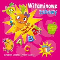 Witaminowe zabawy. Panna Marchewka. Autor: Mitri Monica Pierazzi. SmakLiter.pl Okładka książki Witaminowe zabawy. Panna Marchewka