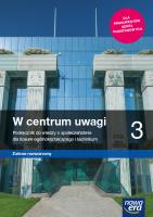 WOS LO 3 W centrum uwagi Podr. ZR 2021 NE. Autor: Drelich Sławomir, Janicki Arkadiusz, Kięczkowska Justyna. SmakLiter.pl Okładka książki WOS LO 3 W centrum uwagi Podr. ZR 2021 NE