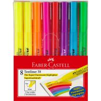 Zakreślacz Faber-Castell 38 8 sztuk. Wydawca: Faber-Castell. SmakLiter.pl Opakowanie Zakreślacz Faber-Castell 38 8 sztuk