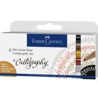 Zestaw do kaligrafii Pitt Artist Pen 6 sztuk. Wydawca: Faber-Castell. SmakLiter.pl Opakowanie Zestaw do kaligrafii Pitt Artist Pen 6 sztuk