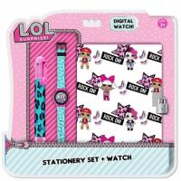 Opakowanie Zestaw z zegarkiem cyfrowym z pamiętnikiem i długopisem L.O.L. DI2202LOL