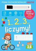 1...2...3... Liczymy! Książka z pisakiem sucho.. Autor: Dulęba Oliwia. SmakLiter.pl Okładka książki 1...2...3... Liczymy! Książka z pisakiem sucho.