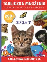 Okładka książki 200 naklejek. Tabliczka mnożenia