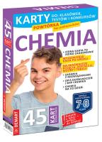 CHEMIA. Karty edukacyjne. Autor: Irena Brignull. SmakLiter.pl Okładka książki CHEMIA. Karty edukacyjne