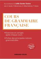 Cours de grammaire francaise podręcznik do gramatyki języka francuskiego+ klucz. Autor:   Praca zbiorowa. SmakLiter.pl Okładka książki Cours de grammaire francaise podręcznik do gramatyki języka francuskiego+ klucz