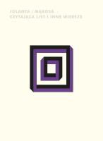 Okładka książki Czytająca list i inne wiersze