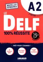 DELF 100% Reussite A2 + zawartość Online. Autor: Dupleix Dorothee, Catherine Houssa, Rabin Marie. SmakLiter.pl Okładka książki DELF 100% Reussite A2 + zawartość Online