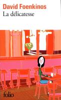 Delicatesse. Autor: Foenkinos David. SmakLiter.pl Okładka książki Delicatesse
