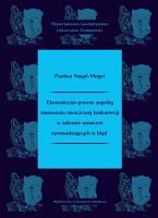 Ekonomiczno-prawne aspekty stosowania... Autor: Paulina Nogal-Meger. SmakLiter.pl Okładka książki Ekonomiczno-prawne aspekty stosowania..
