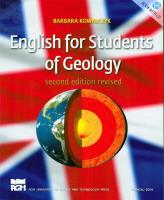 English for Students of Geology. Autor: Barbara Kowalczyk- Hoyer. SmakLiter.pl Okładka książki English for Students of Geology