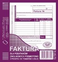 Opakowanie Faktura dla podatników zwolnionych...204-4E