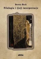 Okładka książki Filologia i (jej) interpretacje BR