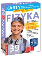 FIZYKA. Karty edukacyjne. Autor: Irena Brignull. SmakLiter.pl Okładka książki FIZYKA. Karty edukacyjne