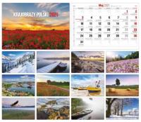 Okładka książki Kalendarz 2021 Albumowy KA-7 KRAJOBRAZY POLSKI