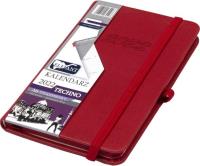 Opakowanie Kalendarz 2022 A6 Tyg. Techno czerwony ELEFANT