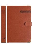 Opakowanie Kalendarz 2022 B6 Lux Złocony z zapinką brązowy