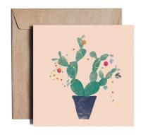 Opakowanie Karnet kw Christmas Cactus Tree ES10