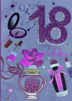 Opakowanie Karnet Przestrzenny B6 Urodziny 18 perfumy