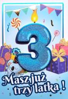 Opakowanie Karnet Urodziny 3 4K - 049