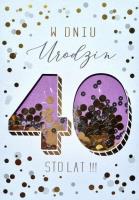 Opakowanie Karnet Urodziny 40 Gift-24