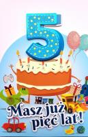 Opakowanie Karnet Urodziny 5 4K - 053