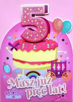 Opakowanie Karnet Urodziny 5 4K - 054