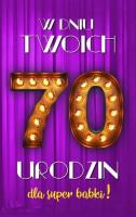 Opakowanie Karnet Urodziny 70 damskie 2K - 018