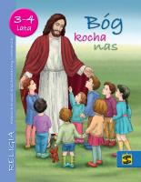 Katechizm Bóg kocha nas 3-4 lata podr ŚBM. Autor: Damaris Pawłowska. SmakLiter.pl Okładka książki Katechizm Bóg kocha nas 3-4 lata podr ŚBM
